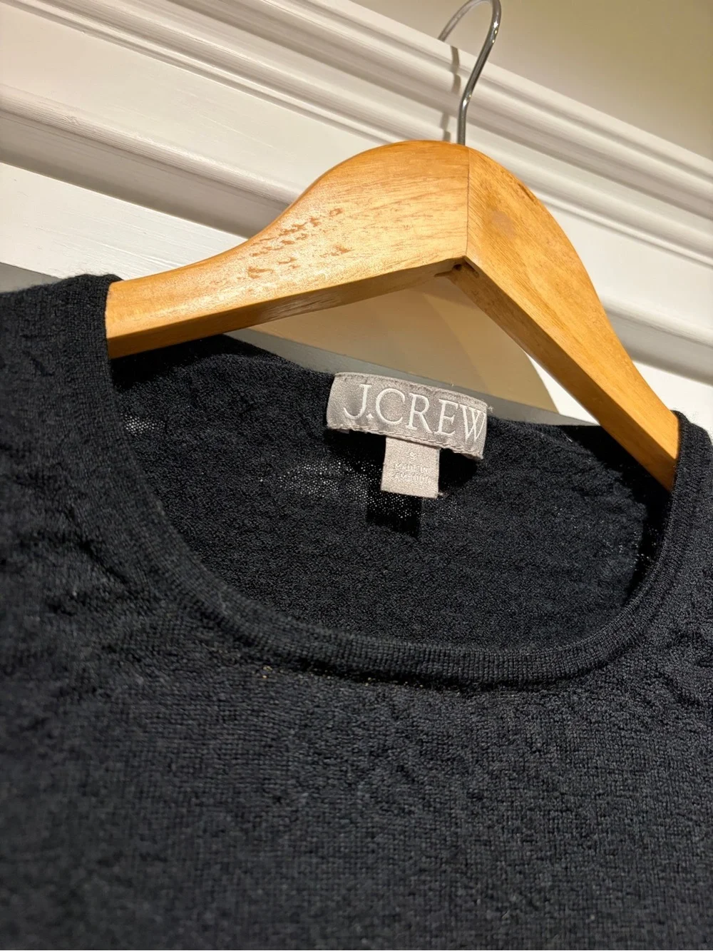 J. Crew Black Crewneck Sweater